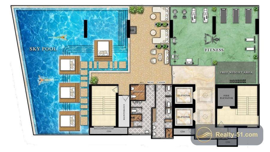 The Riviera California — планировка 15