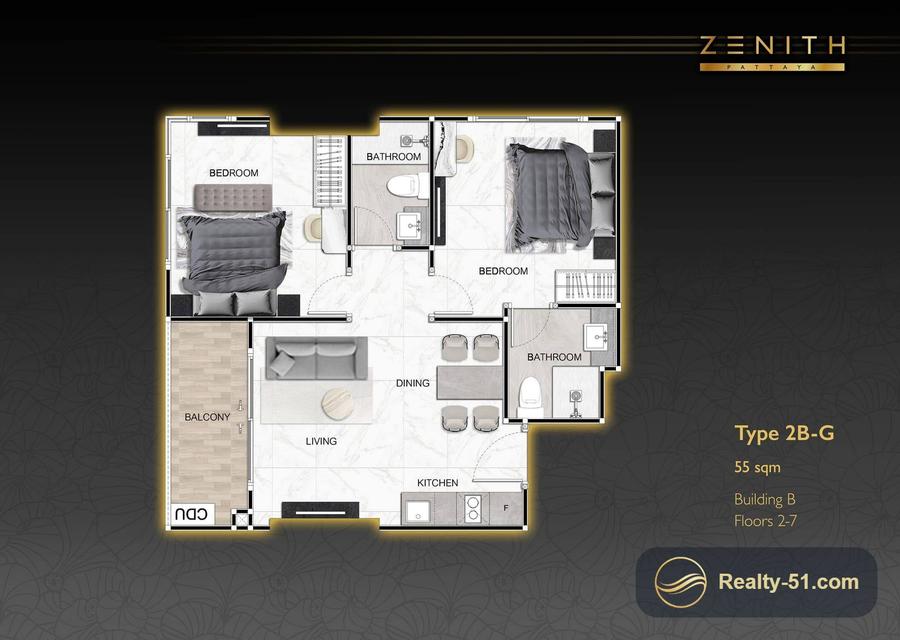 Zenith Pattaya — Grundriss 22
