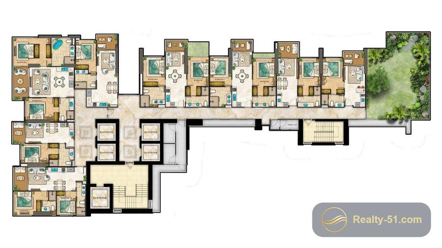 The Riviera Palm Beach Wongamat — floor plan 19