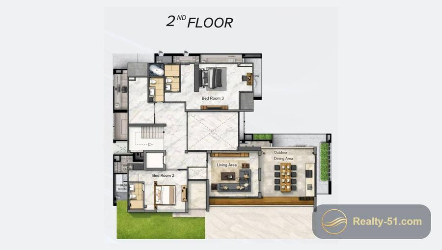 Harmony Hills Villas Pattaya — floor plan 10