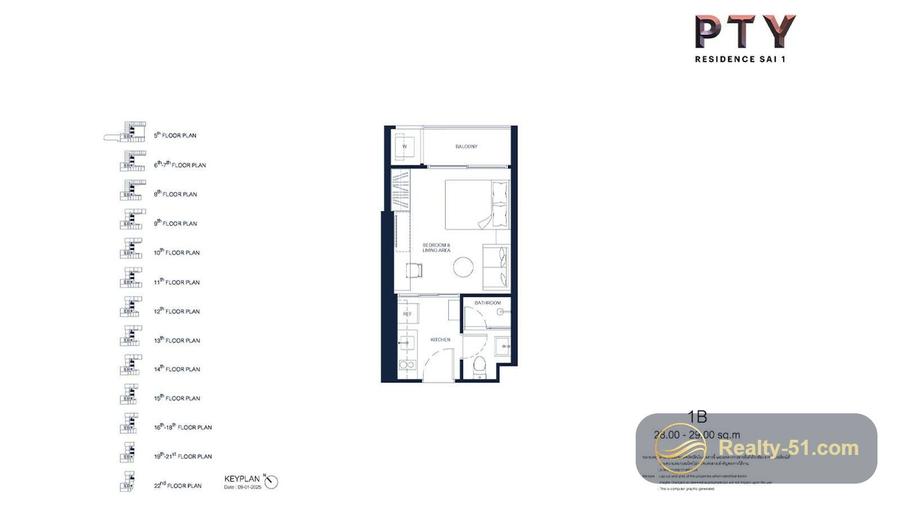 PTY Residence Sai 1 — แปลนห้อง 4