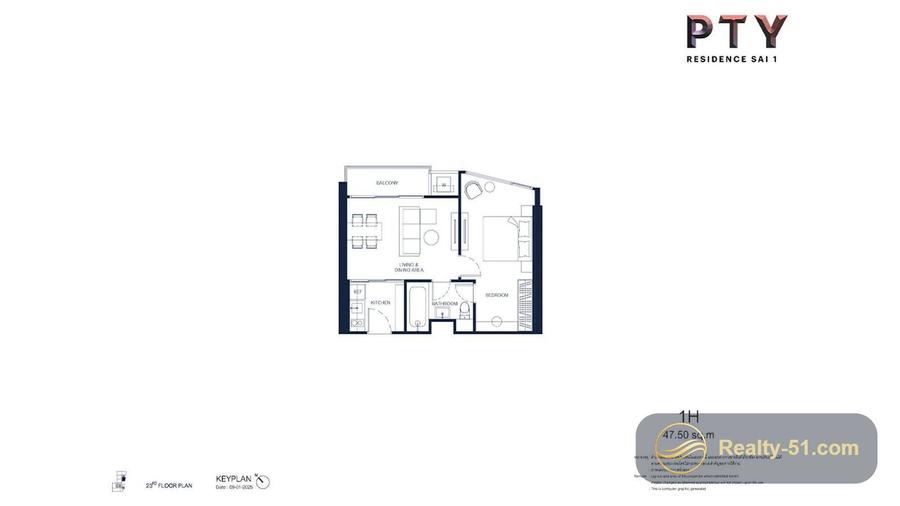 PTY Residence Sai 1 — แปลนห้อง 14