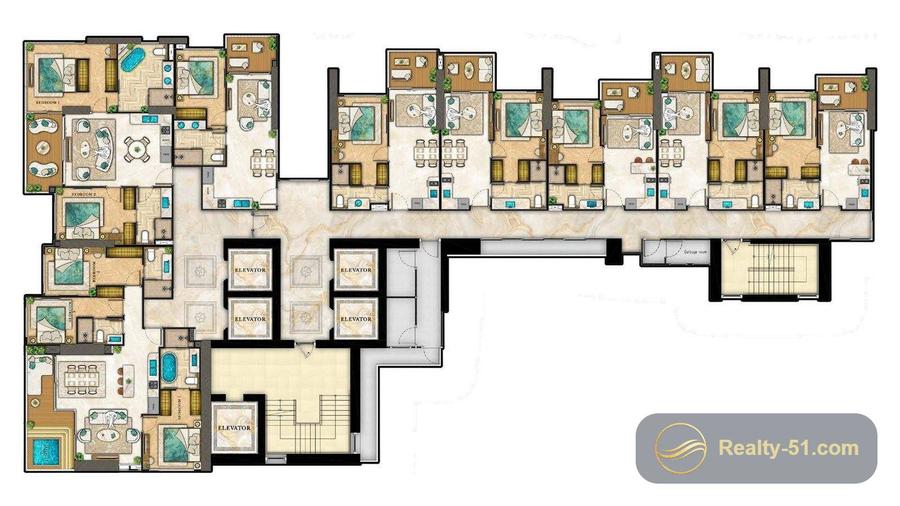The Riviera Palm Beach Wongamat — floor plan 21