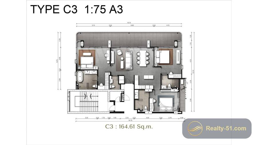 The Panora Estuaria Pattaya — 户型图 16