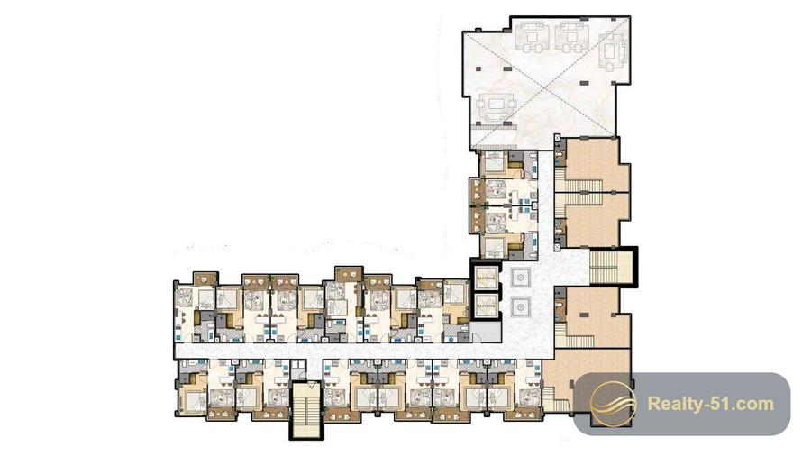 The Riviera Beverly Hills Residences — 户型图 4