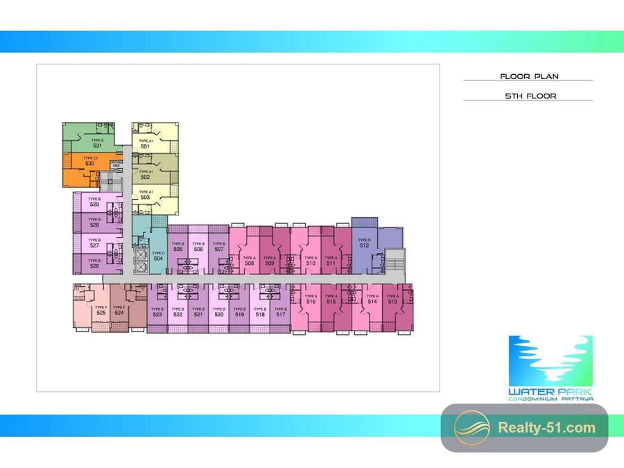 Water Park Condominium Pattaya — Grundriss 5