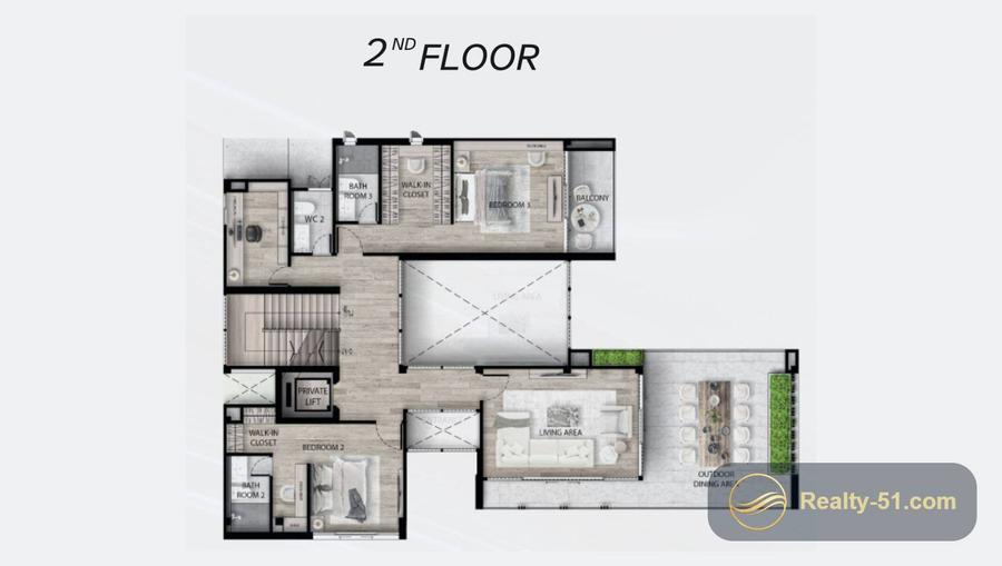 Harmony Hills Villas Pattaya — floor plan 5