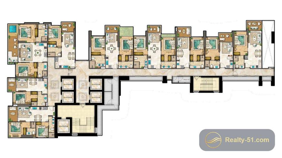 The Riviera Palm Beach Wongamat — floor plan 16