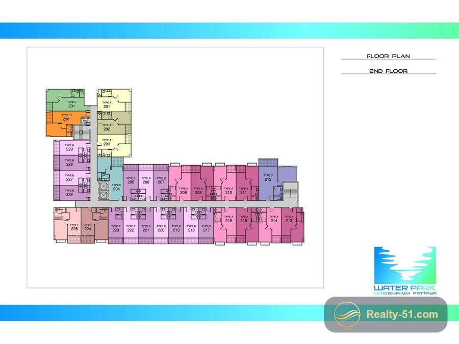 Water Park Condominium Pattaya — Grundriss 2