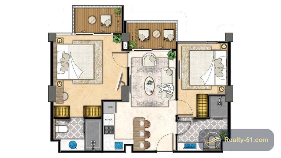 The Riviera Beverly Hills Residences — 户型图 19
