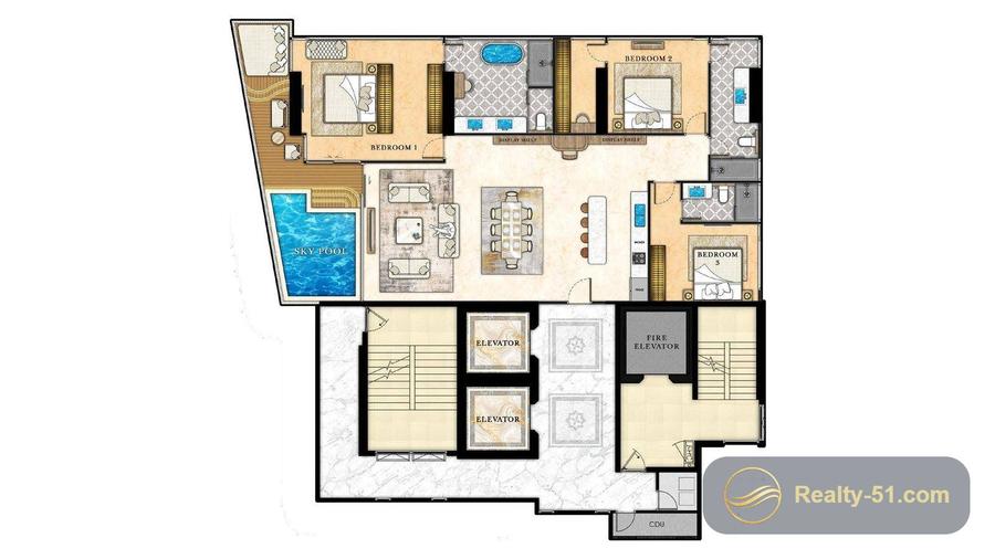The Riviera California — планировка 23