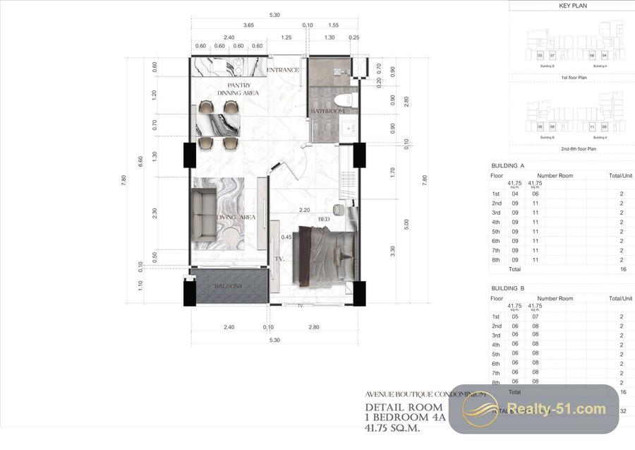 Avenue Boutique Condominium — Grundriss 14
