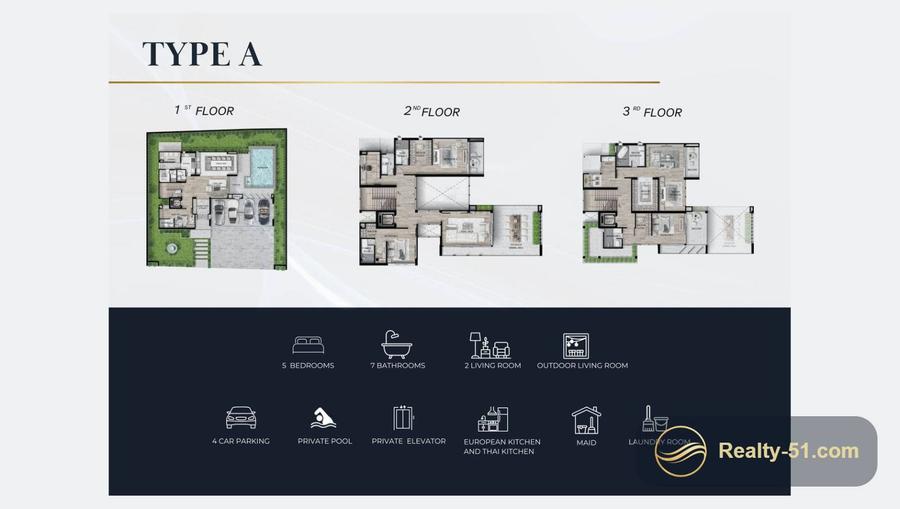 Harmony Hills Villas Pattaya — floor plan 3