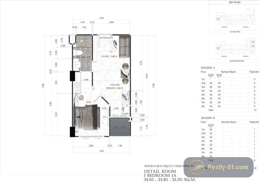 Avenue Boutique Condominium — Grundriss 7