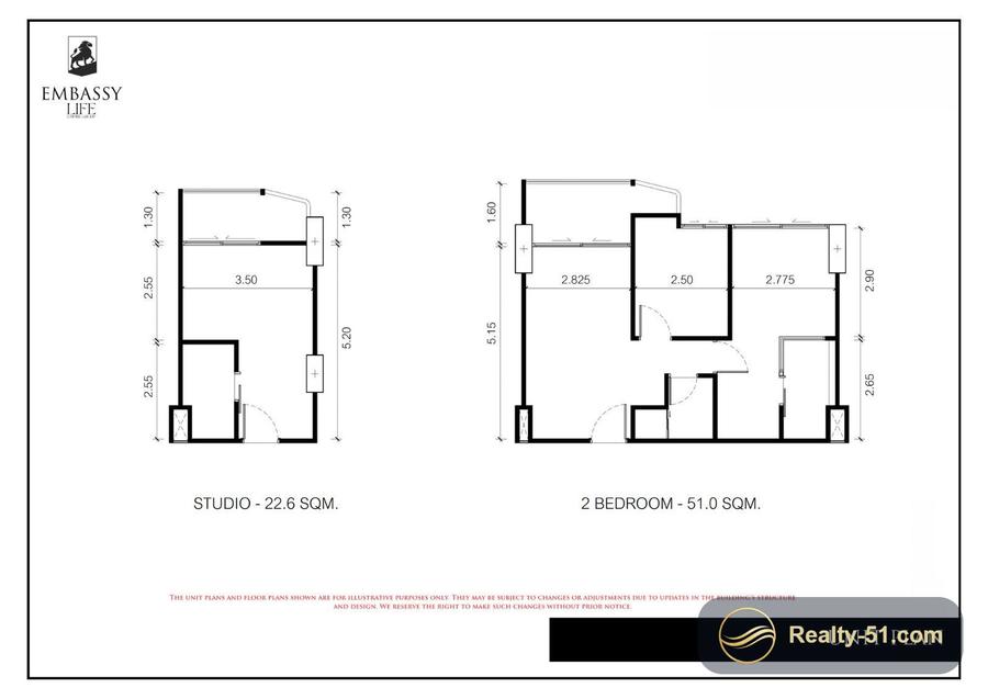 Embassy Life Pattaya — планировка 2