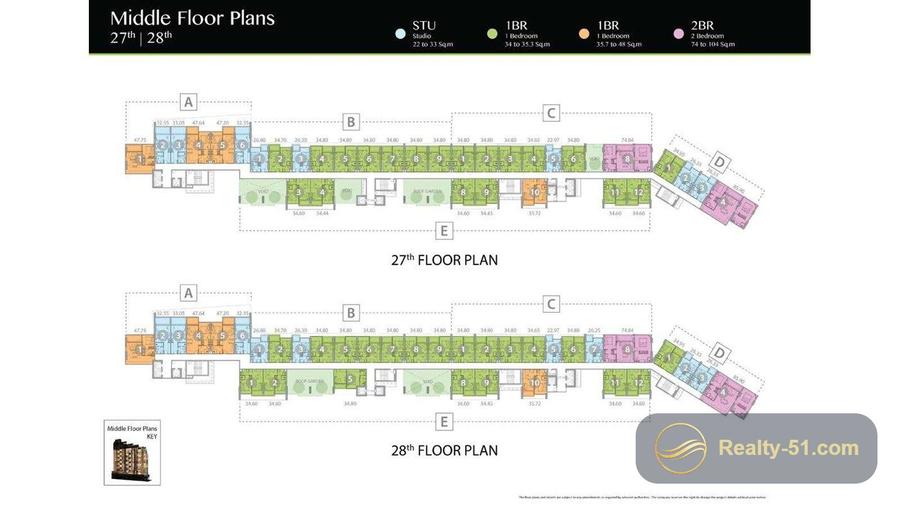 The Riviera Jomtien — Grundriss 20