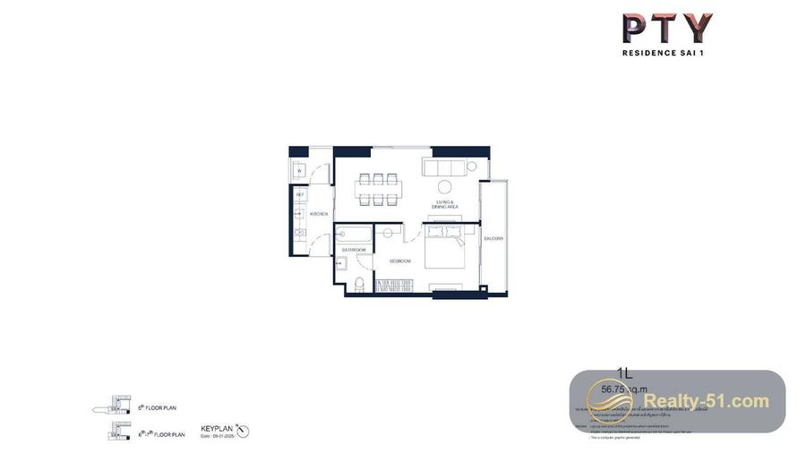 PTY Residence Sai 1 — แปลนห้อง 18
