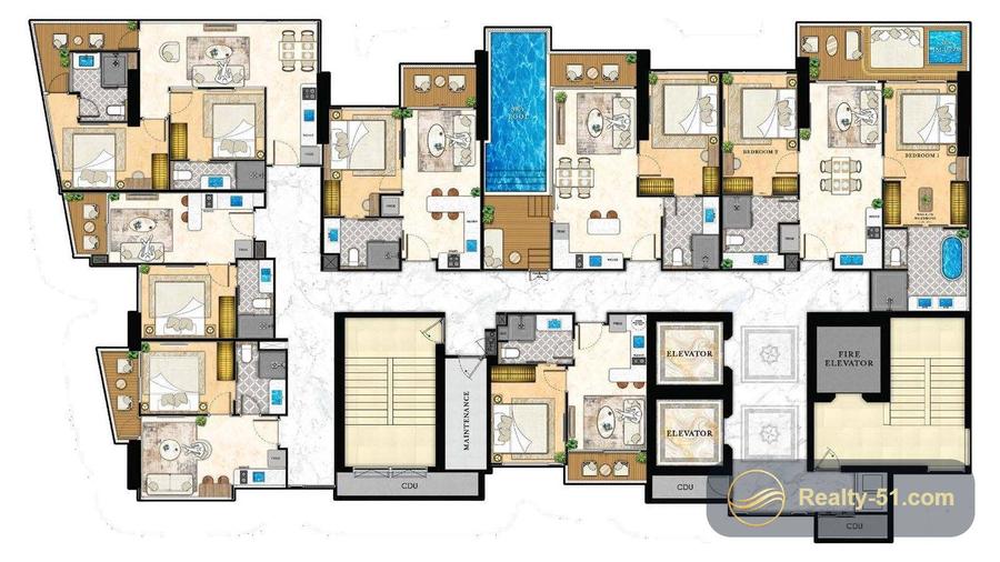 The Riviera California — планировка 10