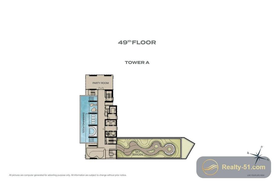 Skypark Lucean Jomtien Pattaya — планировка 20