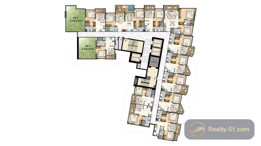 The Riviera Santa Monica — Grundriss 24