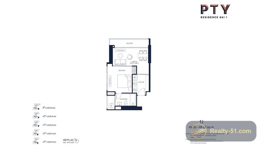 PTY Residence Sai 1 — แปลนห้อง 15
