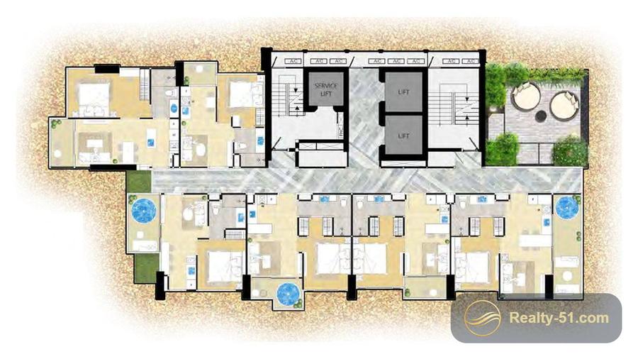 The Riviera Ocean Drive — Grundriss 20