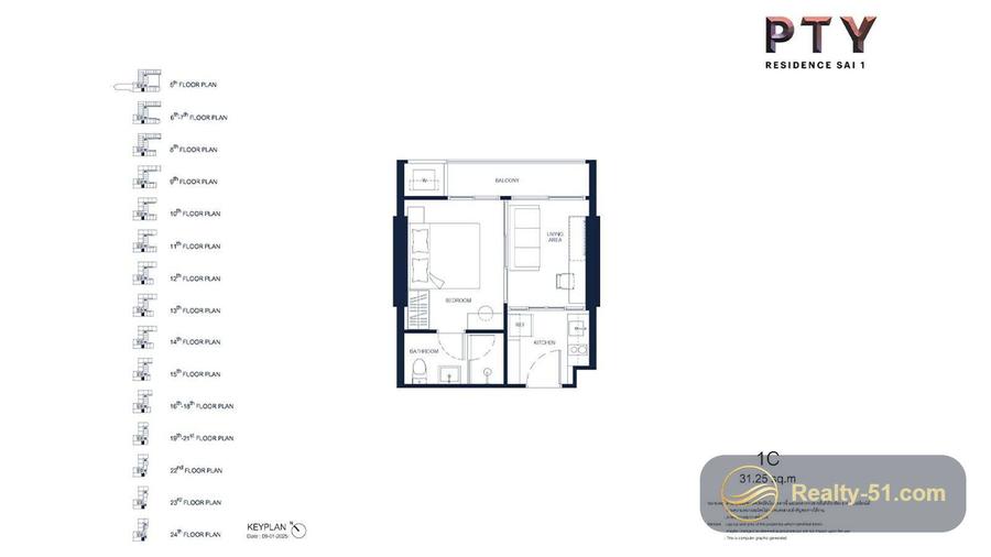 PTY Residence Sai 1 — แปลนห้อง 7