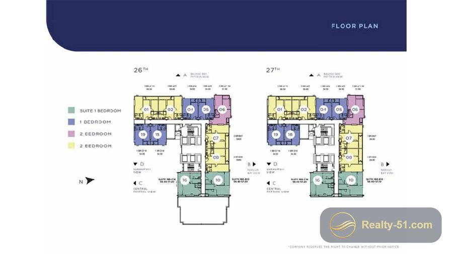 Once Pattaya — floor plan 2