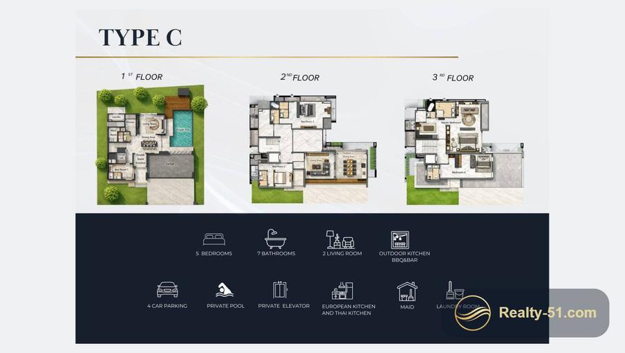 Harmony Hills Villas Pattaya — floor plan 8