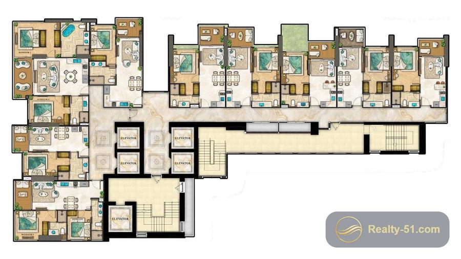 The Riviera Palm Beach Wongamat — floor plan 23