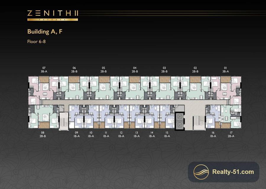 Zenith 2 Pattaya — แปลนห้อง 3