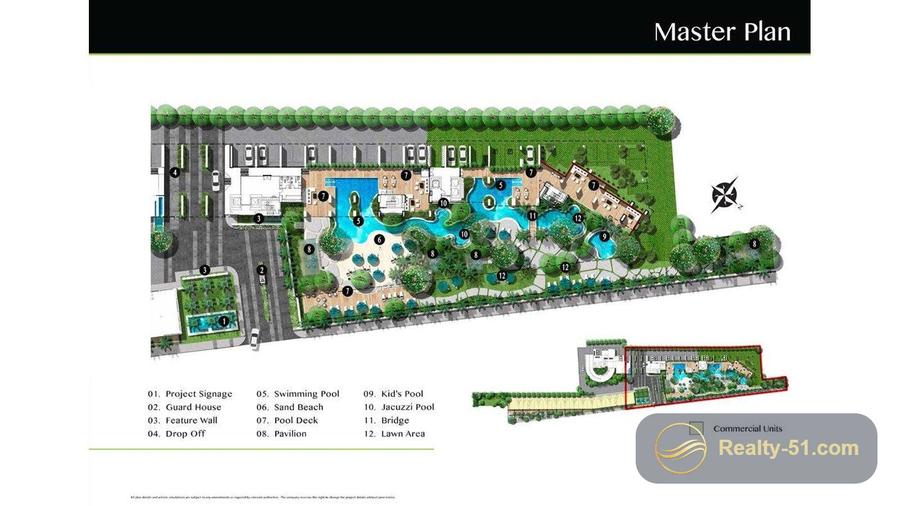 The Riviera Jomtien — Grundriss 1