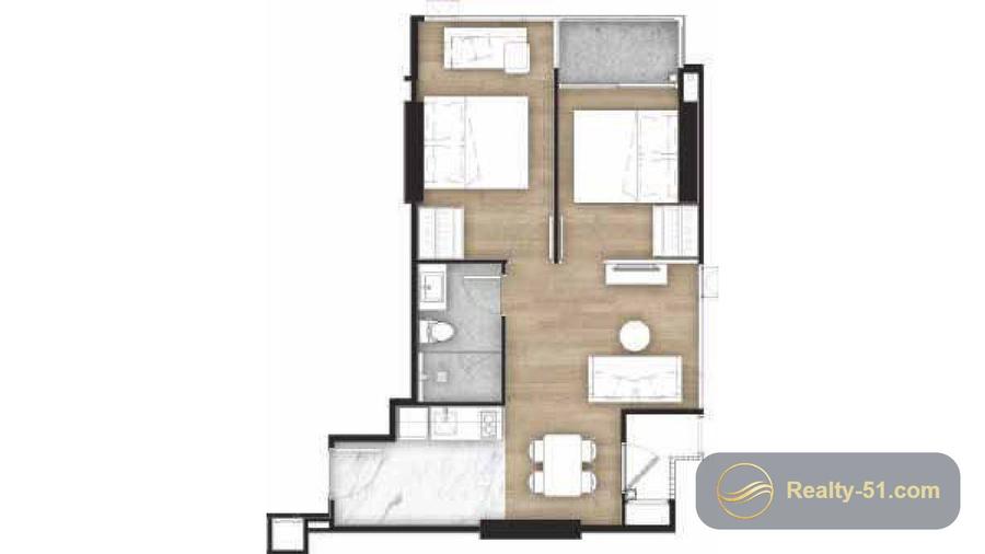 Once Pattaya — floor plan 8
