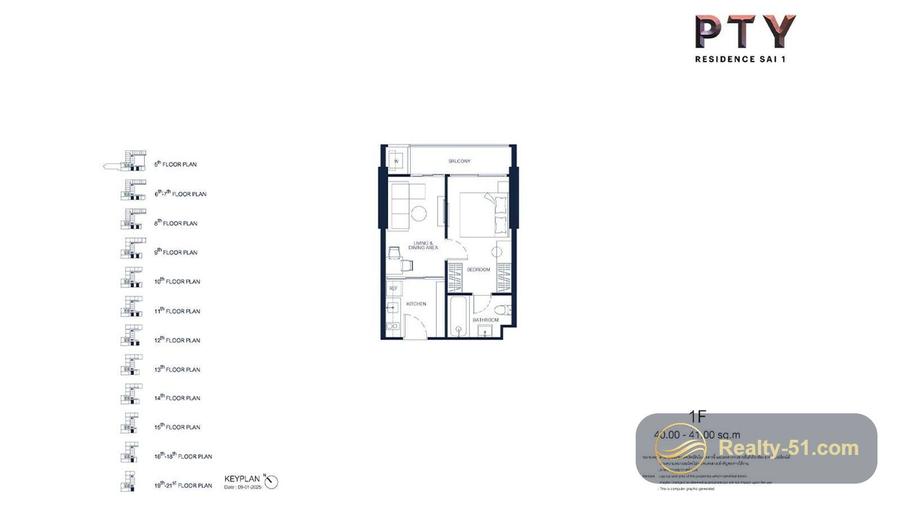 PTY Residence Sai 1 — แปลนห้อง 11