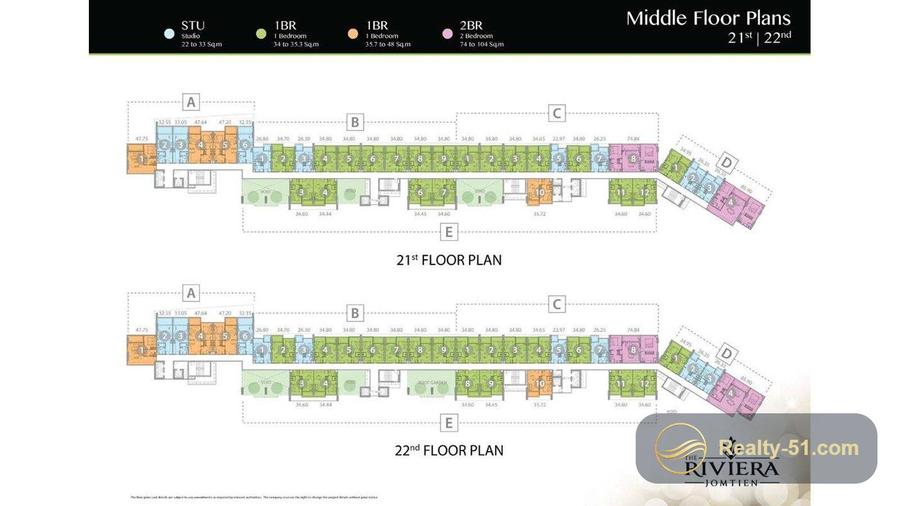 The Riviera Jomtien — Grundriss 17