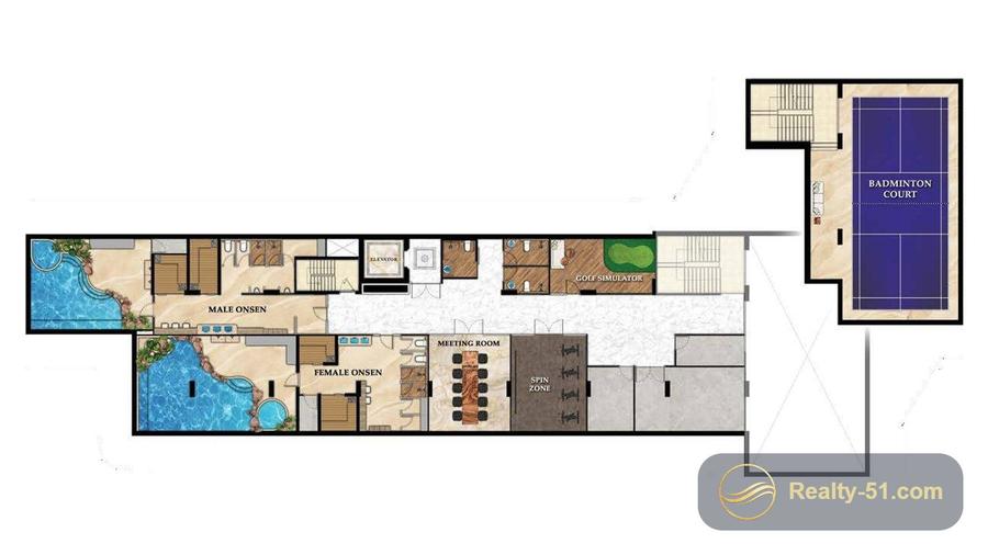 The Riviera Beverly Hills Residences — 户型图 1