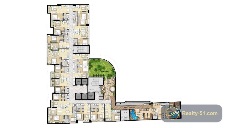 The Riviera Malibu — 户型图 1