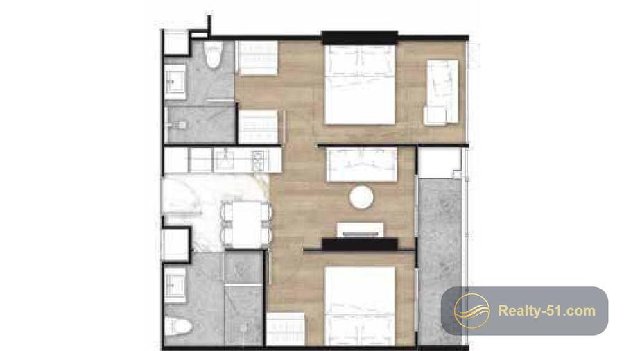 Once Pattaya — floor plan 9