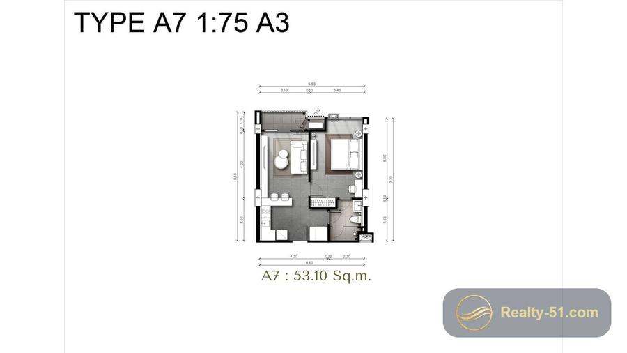The Panora Estuaria Pattaya — 户型图 7
