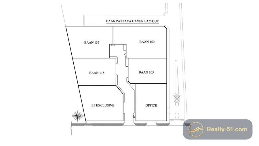Baan Pattaya Haven — floor plan 1