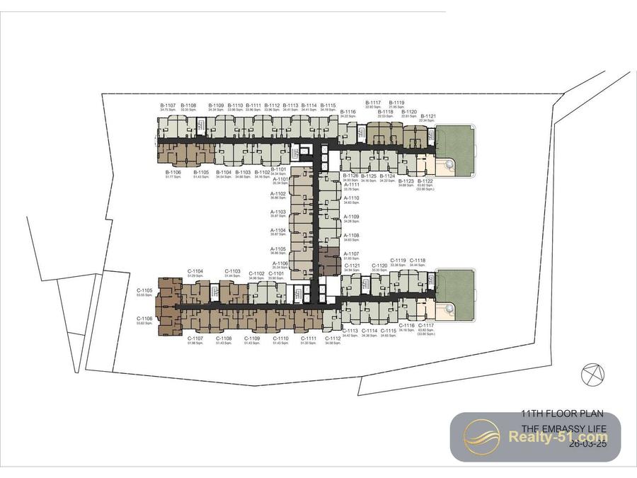 Embassy Life Pattaya — Grundriss 20