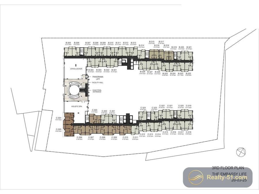 Embassy Life Pattaya — Grundriss 12