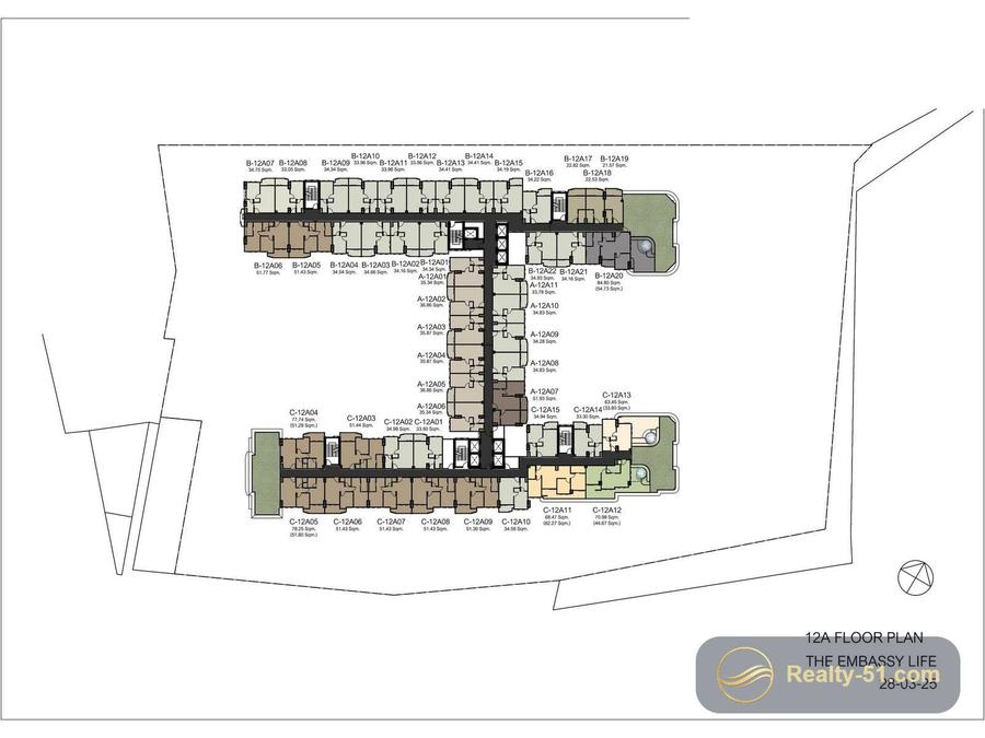 Embassy Life Pattaya — Grundriss 22